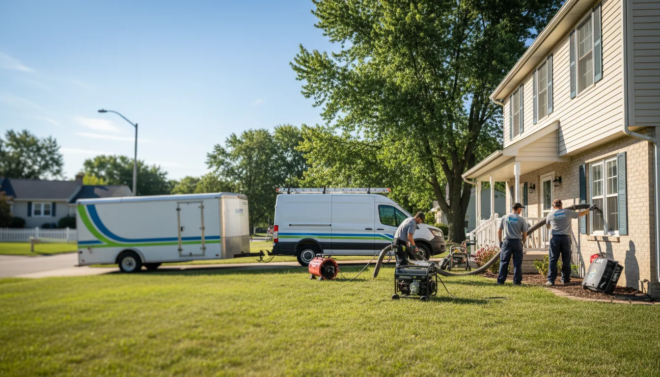 Flooded Basement Restoration And Cleanup With Repair in Marengo, IA near me